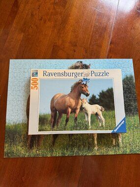 Ravensburger Norwegian Mare & Foal - 500 Piece Jigsaw Puzzle  #144723
